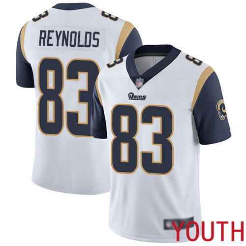 Los Angeles Rams Limited White Youth Josh Reynolds Road Jersey NFL Football #83 Vapor Untouchable->los angeles rams->NFL Jersey